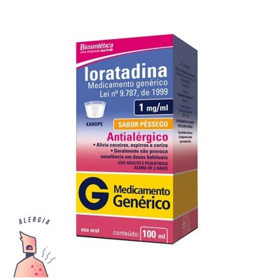 Loratadina xarope 100 ml Biosintética